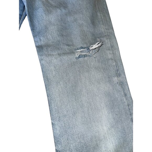 Frame Le Jane Sustainable High-Rise Straight-Leg Jeans Size‎ 31 Light Wash Denim - Picture 10 of 11